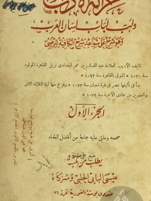 خزانة الادب ولب لباب لسان العرب